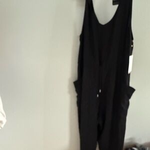 CALIA Relaxed Black Jumpsuit NEW Women’s XL Black Long Jumpsuit